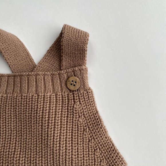 NWT Luna + Luca Chunky Knit Overalls 0-3 months - Picture 7 of 10